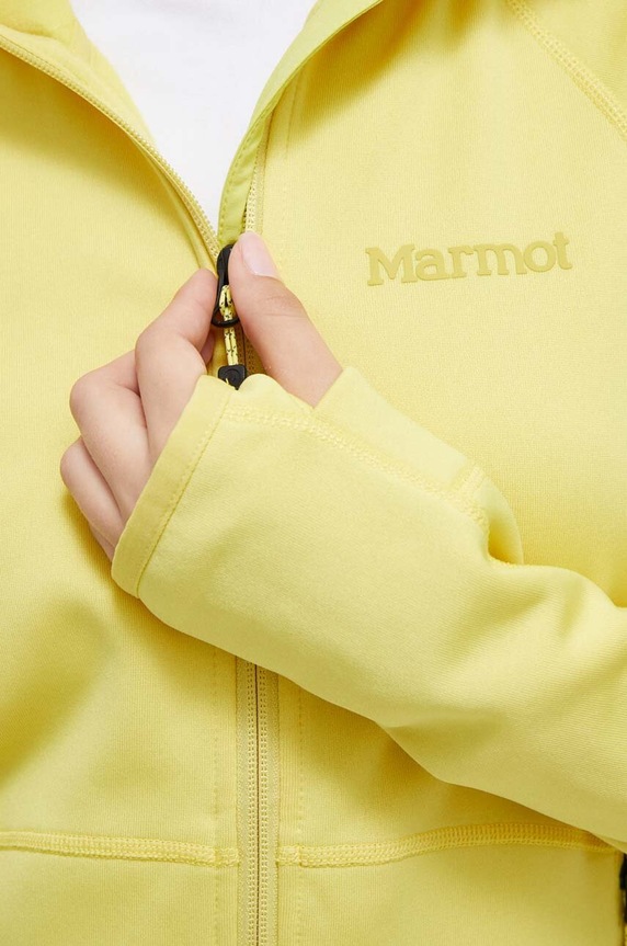 Marmot felpa da sport Olden Polartec M13186 giallo
