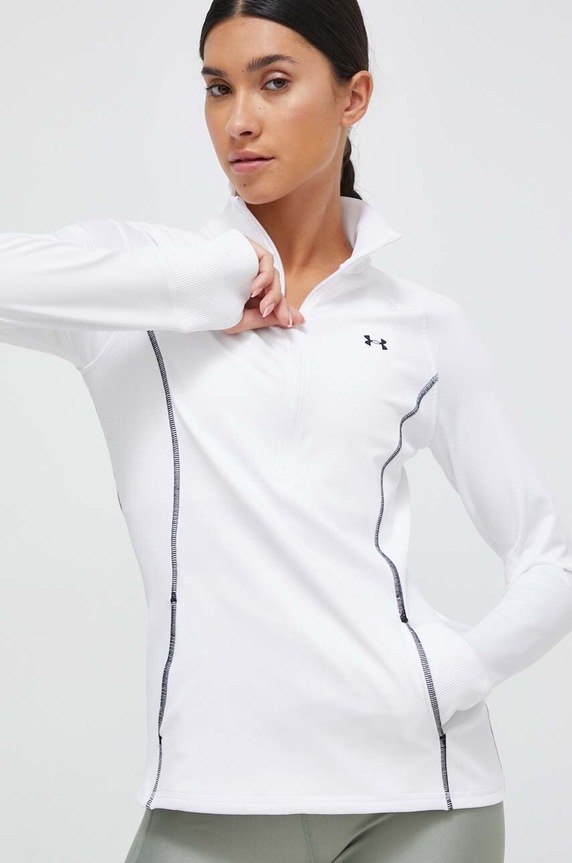Tréninková mikina Under Armour bez kapuce bílá 1379886