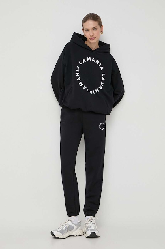 La Mania felpa CHICAGO.2 nero AW23
