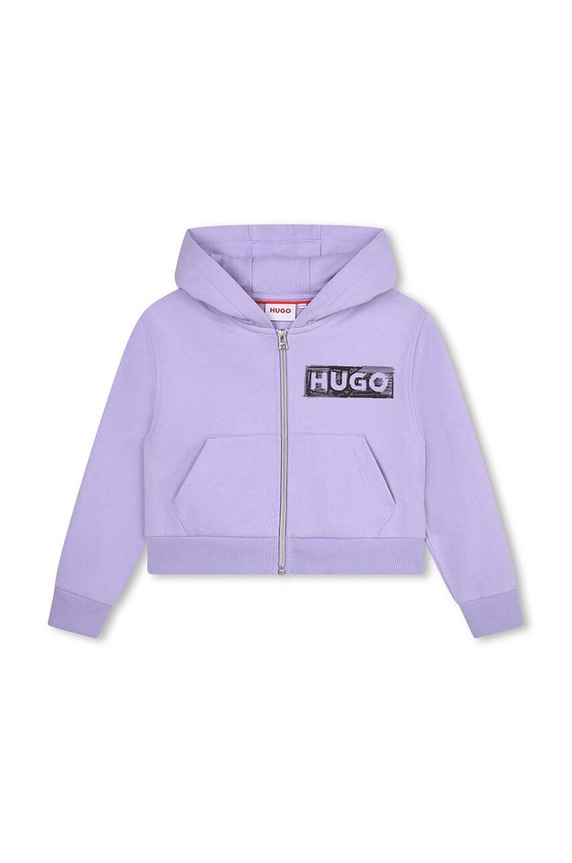 HUGO bluza dziecięca G15113.162.174 fioletowy AW23
