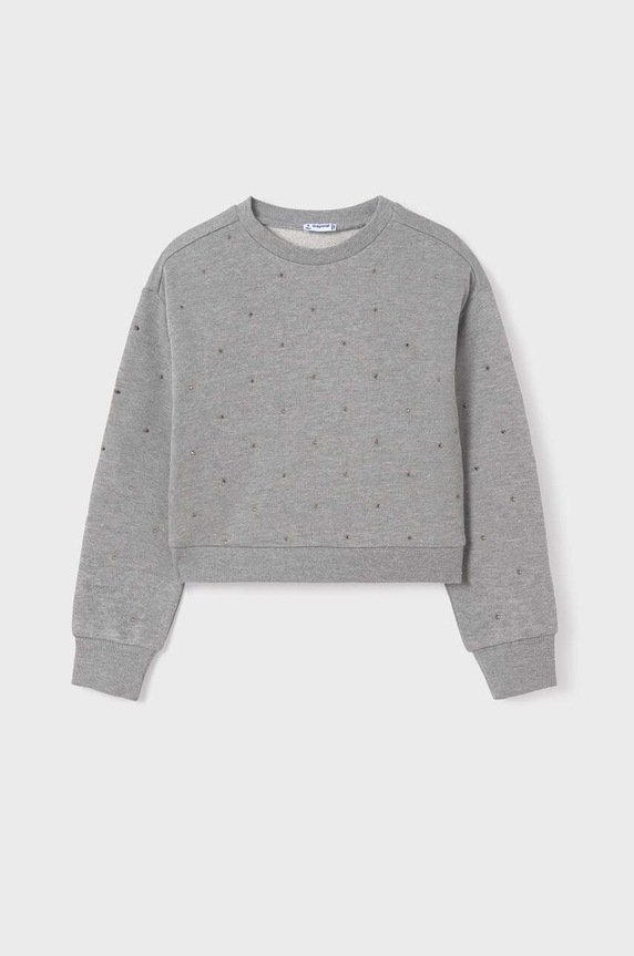 Mayoral bluza dziecięca aplikacja szary 7402.8C.Junior.9BYX