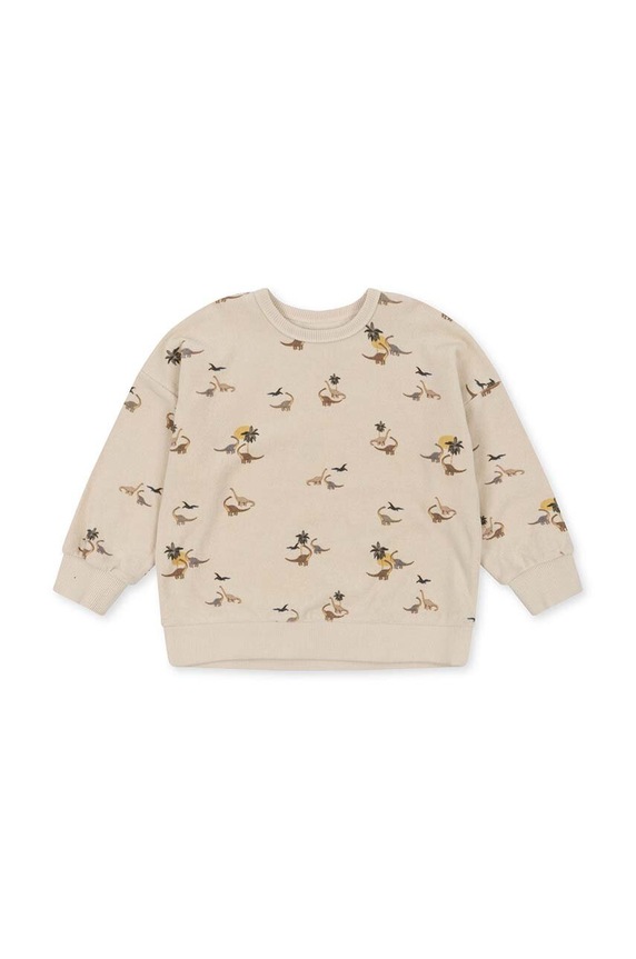 Konges Sløjd bluza bawełniana dziecięca KS6417 beżowy AW23