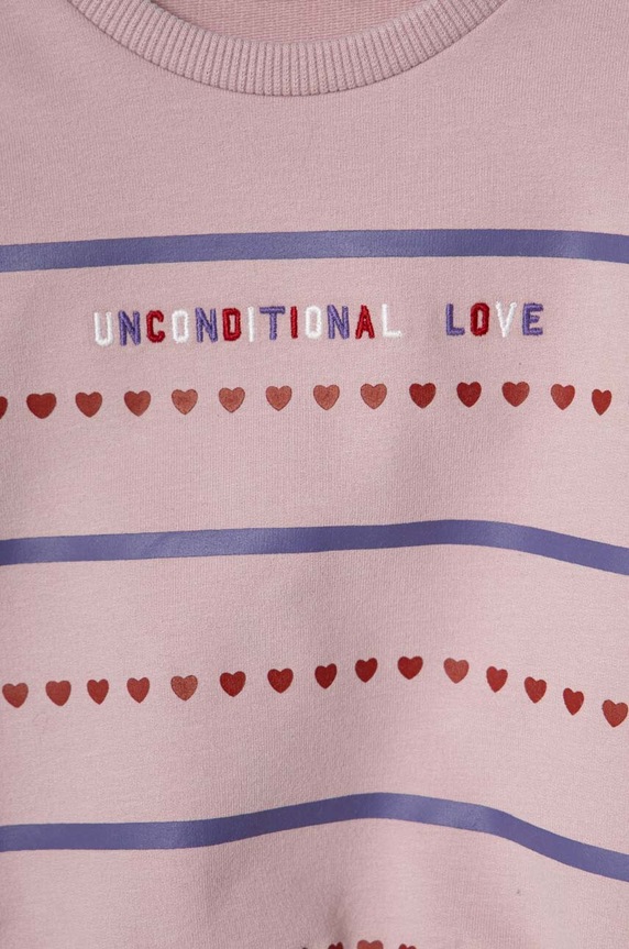 Dziewczynka United Colors of Benetton bluza dziecięca 36FPG10AX.P.SEASONAL fioletowy