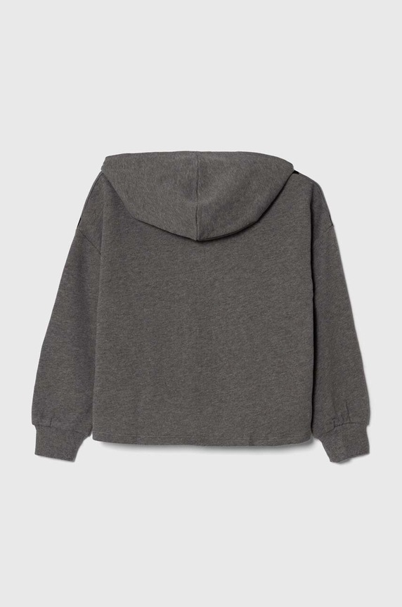 Παιδική βαμβακερή μπλούζα United Colors of Benetton 3J68C202L.G.SEASONAL γκρί AW23