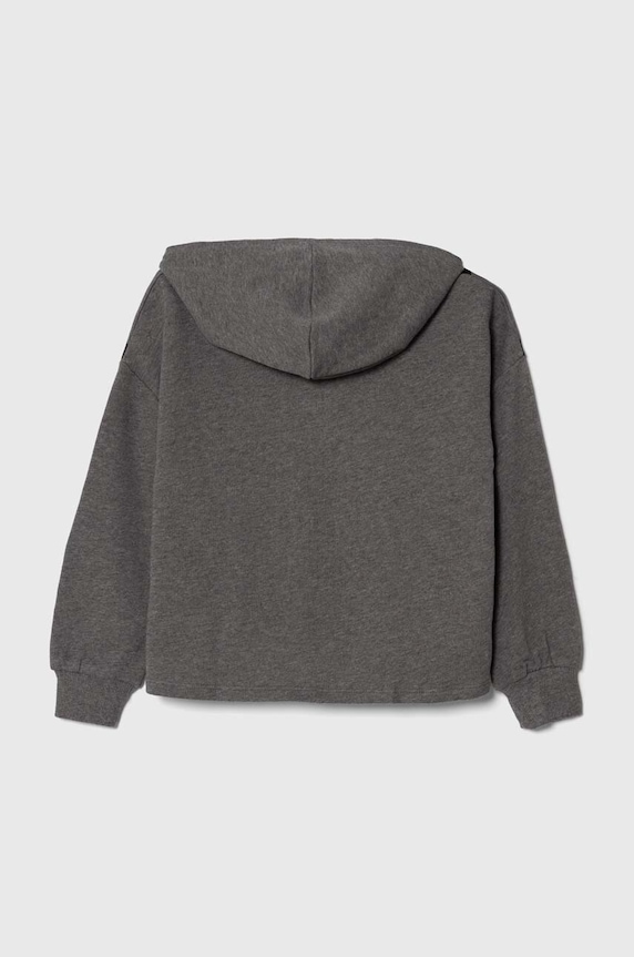 Παιδική βαμβακερή μπλούζα United Colors of Benetton 3J68C202L.G.SEASONAL γκρί AW23