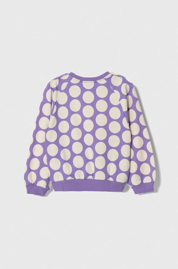 United Colors of Benetton hanorac de bumbac pentru copii 3LCTG10BX.P.SEASONAL violet AW23