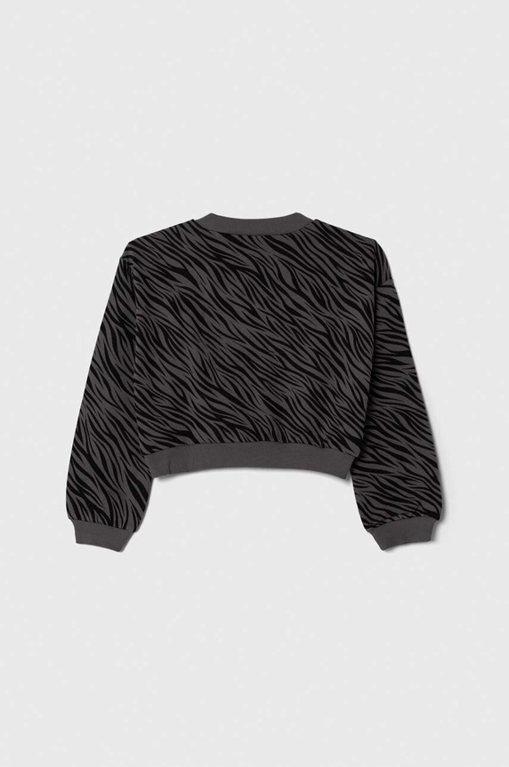 Sisley bluza bawełniana dziecięca 3NTDX1039.G.SEASONAL czarny AW23