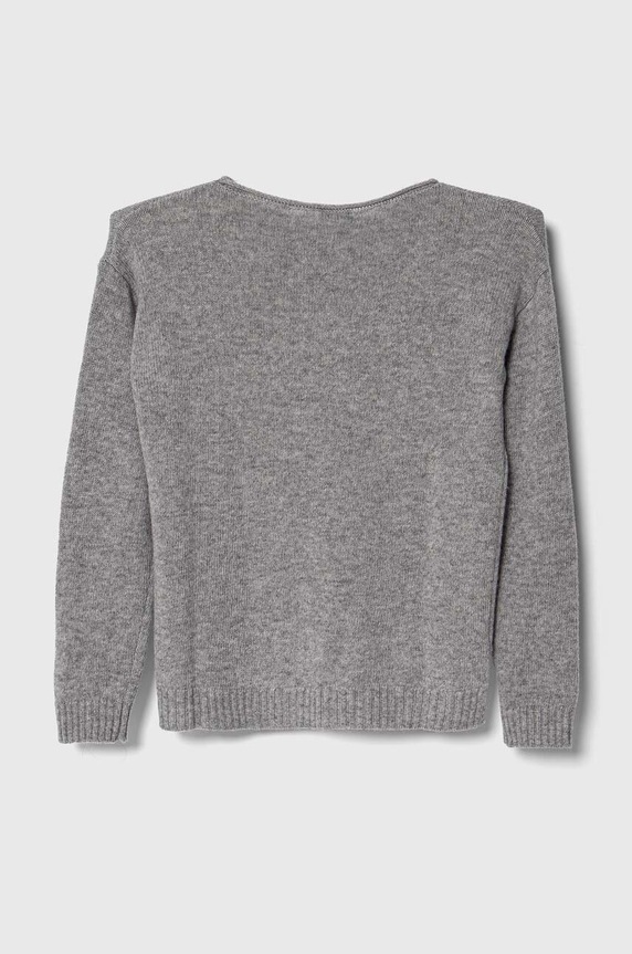 United Colors of Benetton gyerek gyapjú pulóver 124YC103Y.G.SEASONAL szürke AW23
