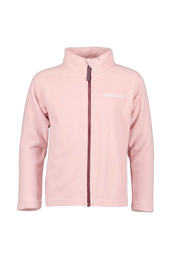 Didriksons felpa per bambini MONTE KIDS FULLZIP 505026 rosa SS25