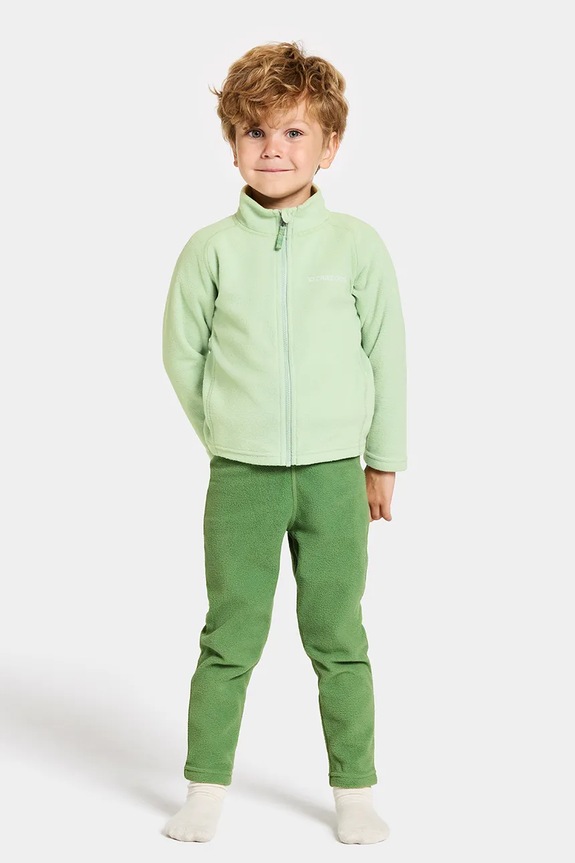 Дитяча кофта Didriksons MONTE KIDS FULLZIP 505026 зелений