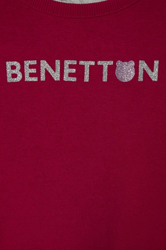 DÍVKA Dětská mikina United Colors of Benetton 39M2G10BB.P.SEASONAL fialová