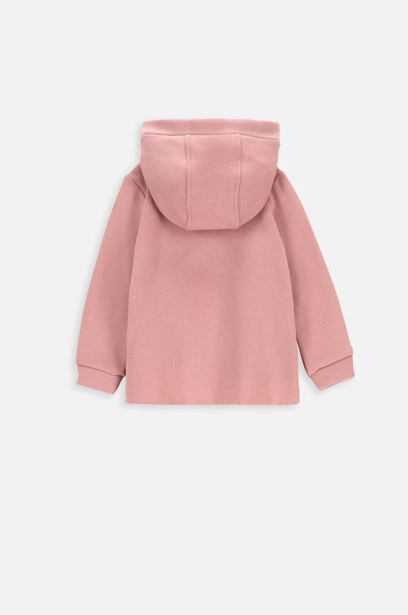 Kojenecká mikina Coccodrillo ZC3132401NGN růžová AW23