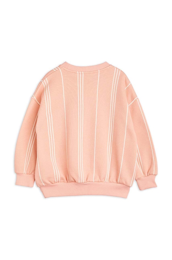 Детски памучен суичър Mini Rodini 2372014028 розов AW23