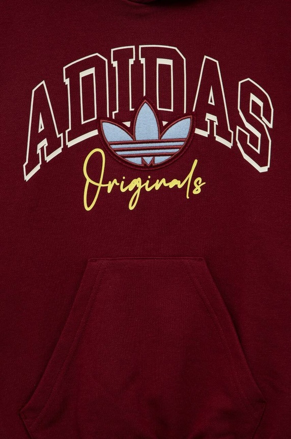 Dječja dukserica adidas Originals bordo IJ0751