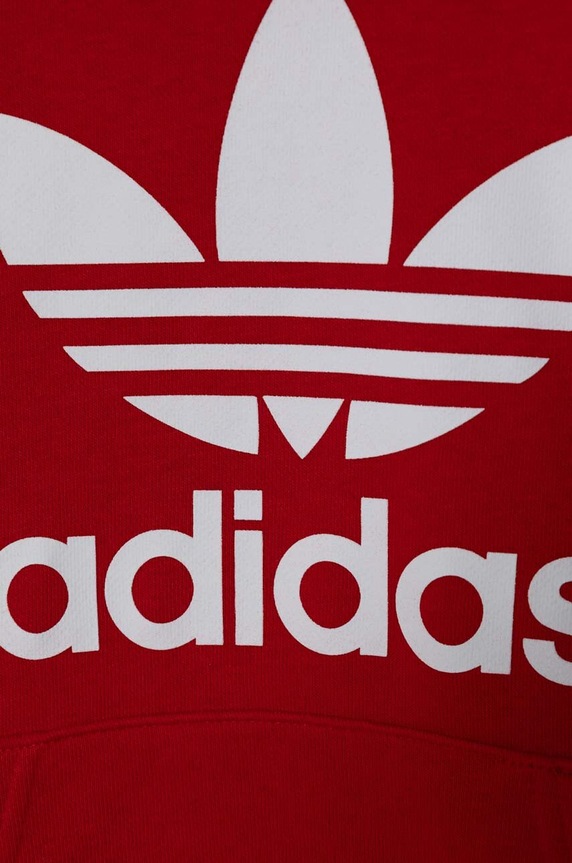 Dječja dukserica adidas Originals TREFOIL crvena IJ7201