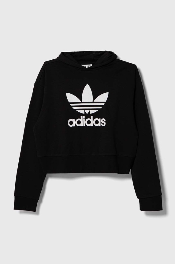 Dječja dukserica adidas Originals IJ9719 crna AW23