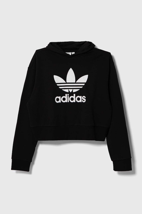 Dječja dukserica adidas Originals IJ9719 crna AW23