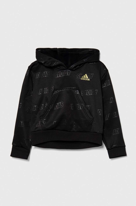 adidas bluza dziecięca JG BLUV Q4 HD z kapturem czarny IA1551