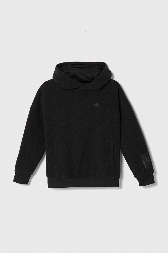 Dječja dukserica adidas Originals bez uzorka crna IL5007