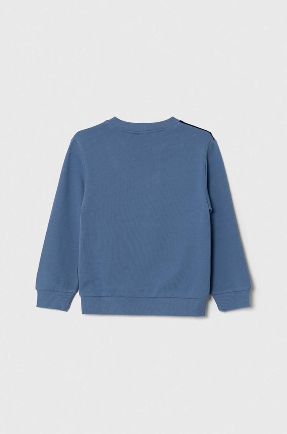 United Colors of Benetton gyerek melegítőfelső pamutból 3J68G10AE.P.SEASONAL kék AW23