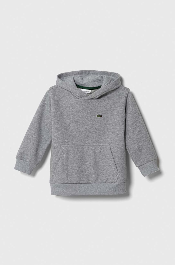 Lacoste bluza copii uni gri SJ5292