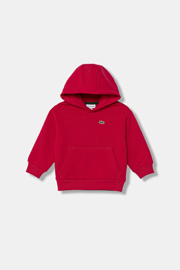 Dětská mikina Lacoste s kapucí růžová SJ5292