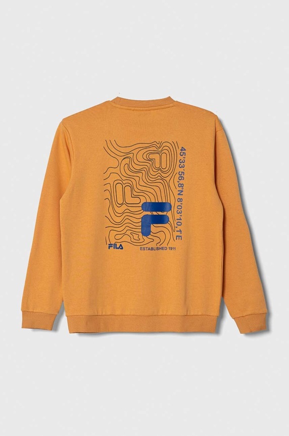 Fila bluza dziecięca BLAIBACH FAT0418 pomarańczowy AW23