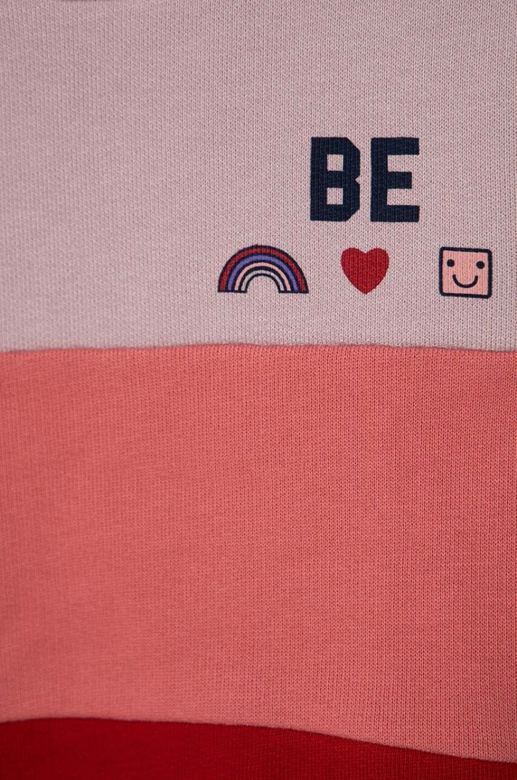Lány United Colors of Benetton gyerek melegítőfelső pamutból 3J68G10AP.P.SEASONAL lila