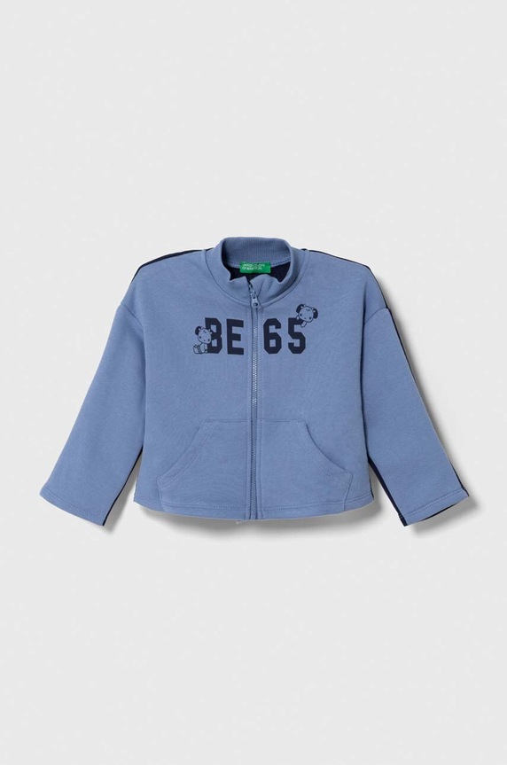 Detská mikina United Colors of Benetton potlač modrá 3PANG5028.P.SEASONAL