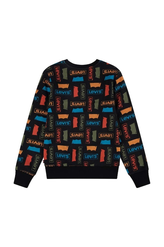 Dětská mikina Levi's 8EJ088 černá AW23