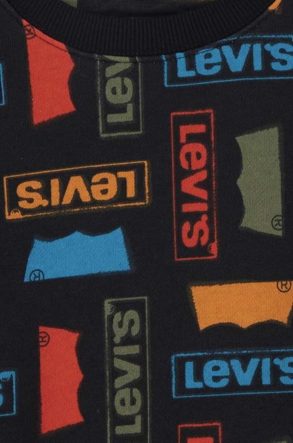 CHLAPEC Dětská mikina Levi's 8EJ088 černá