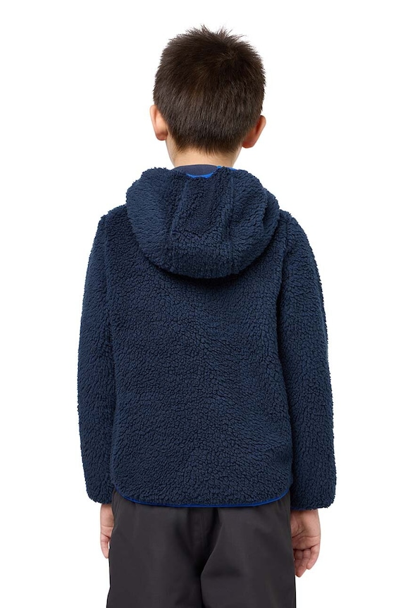 Dětská mikina Jack Wolfskin ICE CURL HOOD 1609232.92.152 námořnická modř