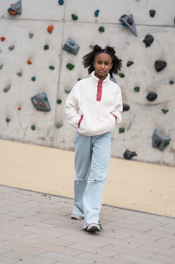 Jack Wolfskin bluza dziecięca TEEN FLEECE G bez kaptura beżowy 1610491