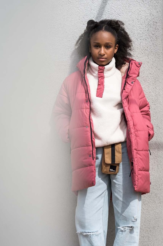 Jack Wolfskin bluza dziecięca TEEN FLEECE G beżowy 1610491