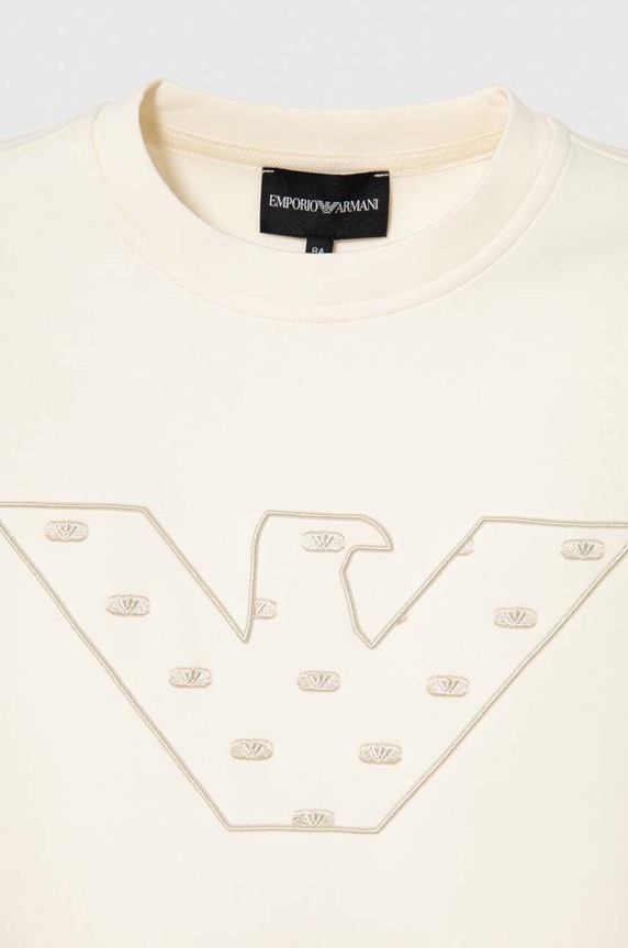 Chłopiec Emporio Armani bluza dziecięca 6R4ME7.1JHSZ beżowy
