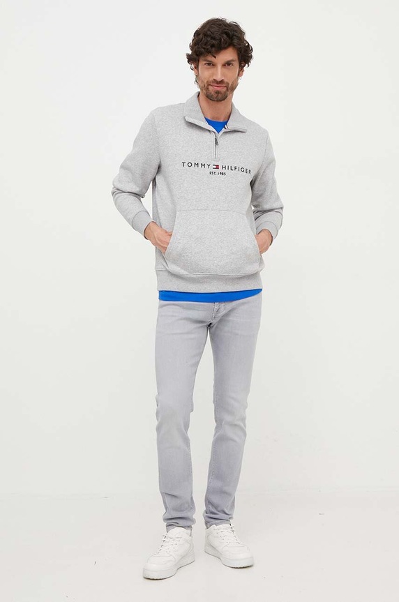 Tommy Hilfiger felső MW0MW20954 szürke AW24