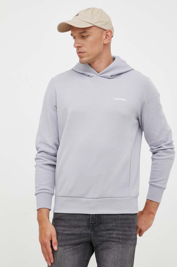 Mikina Calvin Klein šedá K10K109927