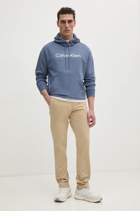 Calvin Klein hanorac de bumbac K10K111345 albastru AA00