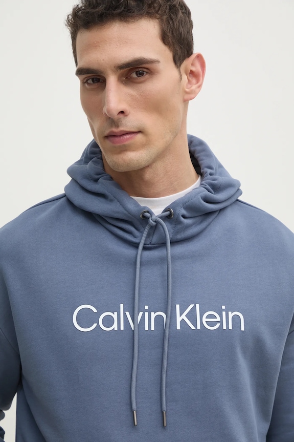 Calvin Klein hanorac de bumbac albastru K10K111345