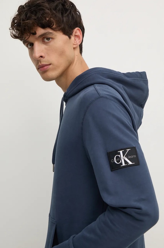 Bavlněná mikina Calvin Klein Jeans J30J323430 modrá AA00