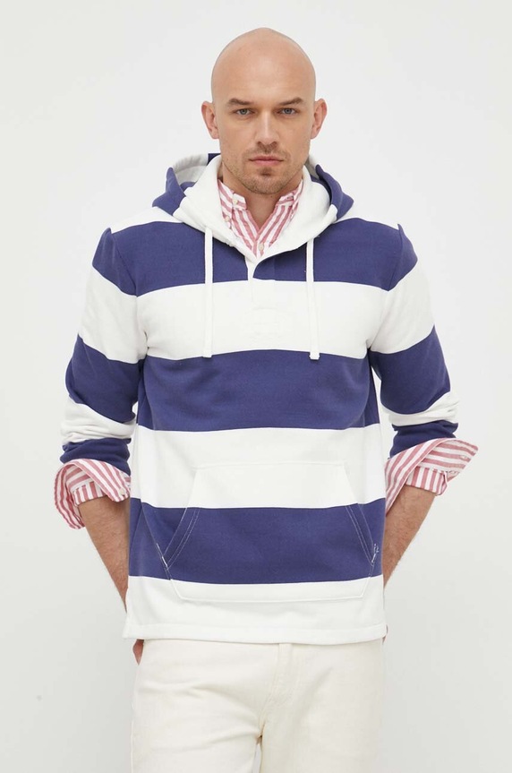 Μπλούζα Polo Ralph Lauren με κουκούλα σκούρο μπλε 710909944