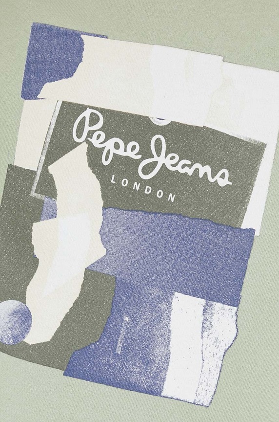 Pepe Jeans pamut melegítőfelső Oldwive PM582479.709 zöld
