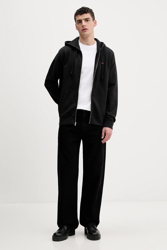 Βαμβακερή μπλούζα Levi's 34584.0016 μαύρο AA00