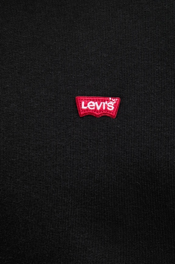 Βαμβακερή μπλούζα Levi's 34584.0016 μαύρο