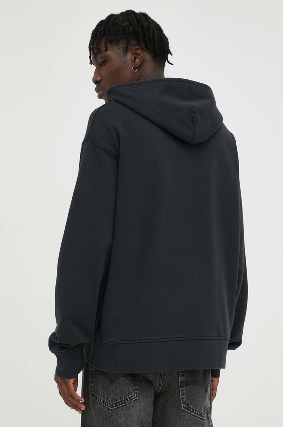 Ruházat Levi's pamut melegítőfelső 38479.0254 fekete