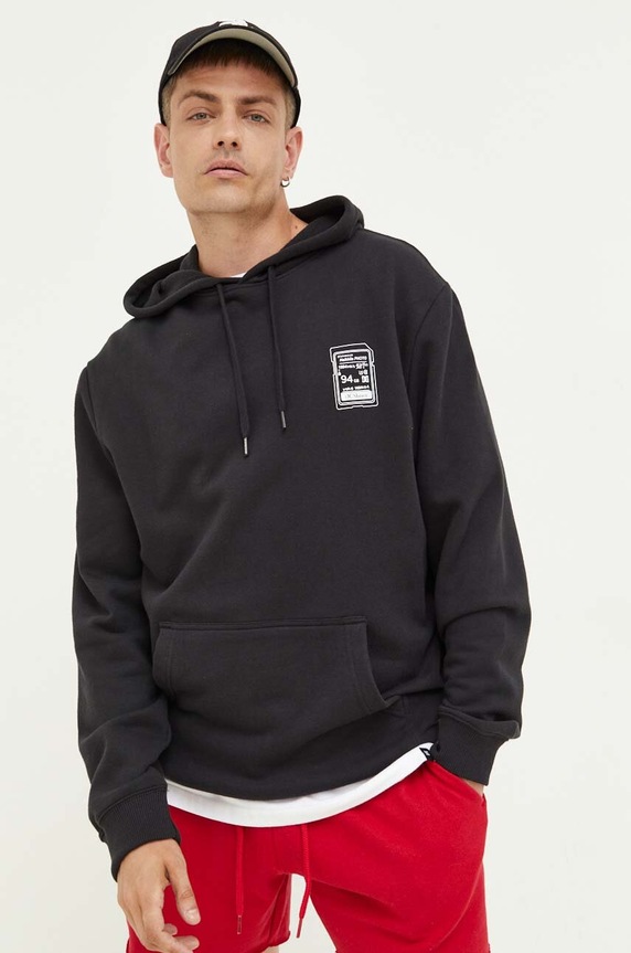 DC bluza z kapturem czarny ADYSF03111