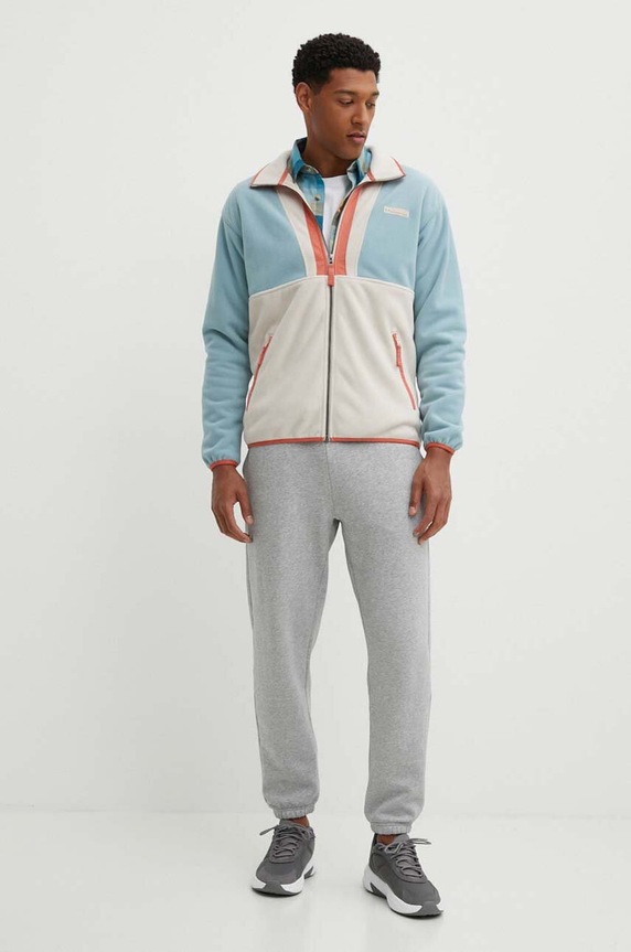 Поларен суичър Columbia M Backbowl FZ Fleece Res 2053853 син AW23