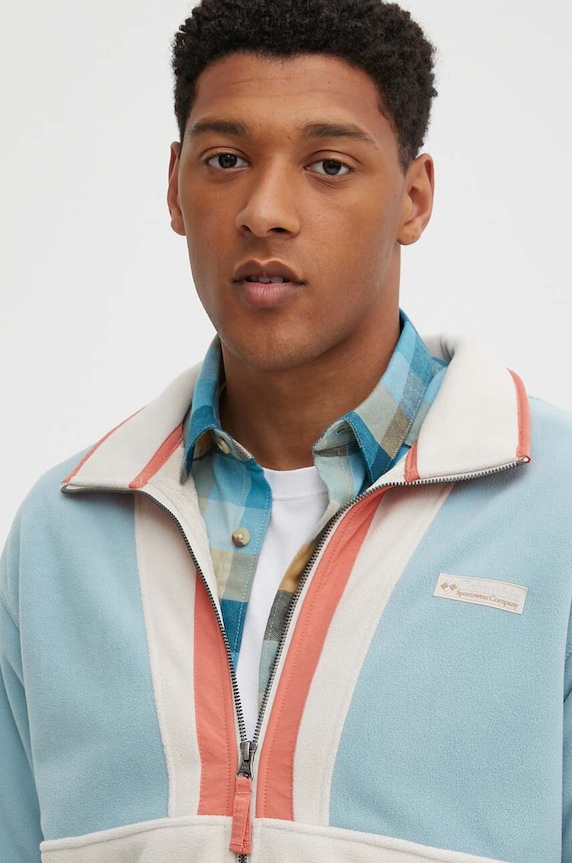 Поларен суичър Columbia M Backbowl FZ Fleece Res син 2053853