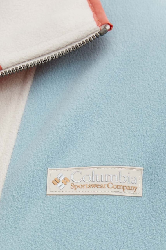 Поларен суичър Columbia M Backbowl FZ Fleece Res 2053853 син