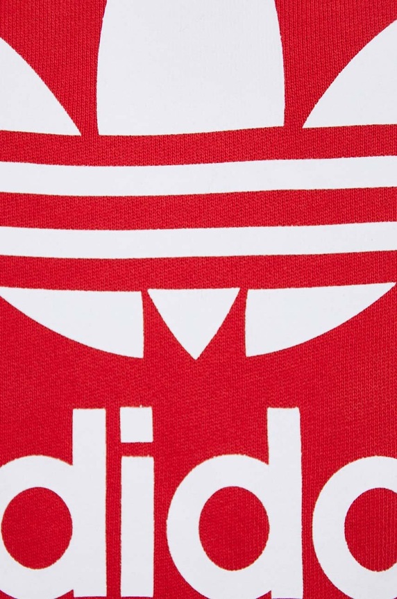 adidas Originals pamut melegítőfelső Classics Trefoil Hoodie IM4497 piros